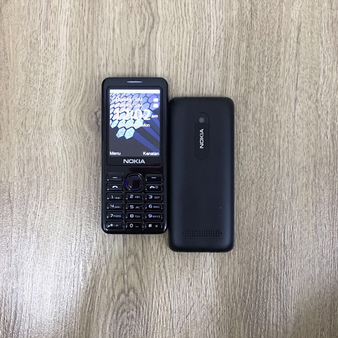 (Black)Nokia 206 DUAL SIM IMPORT REFURBISHED 95% NEW(Ready Stock)